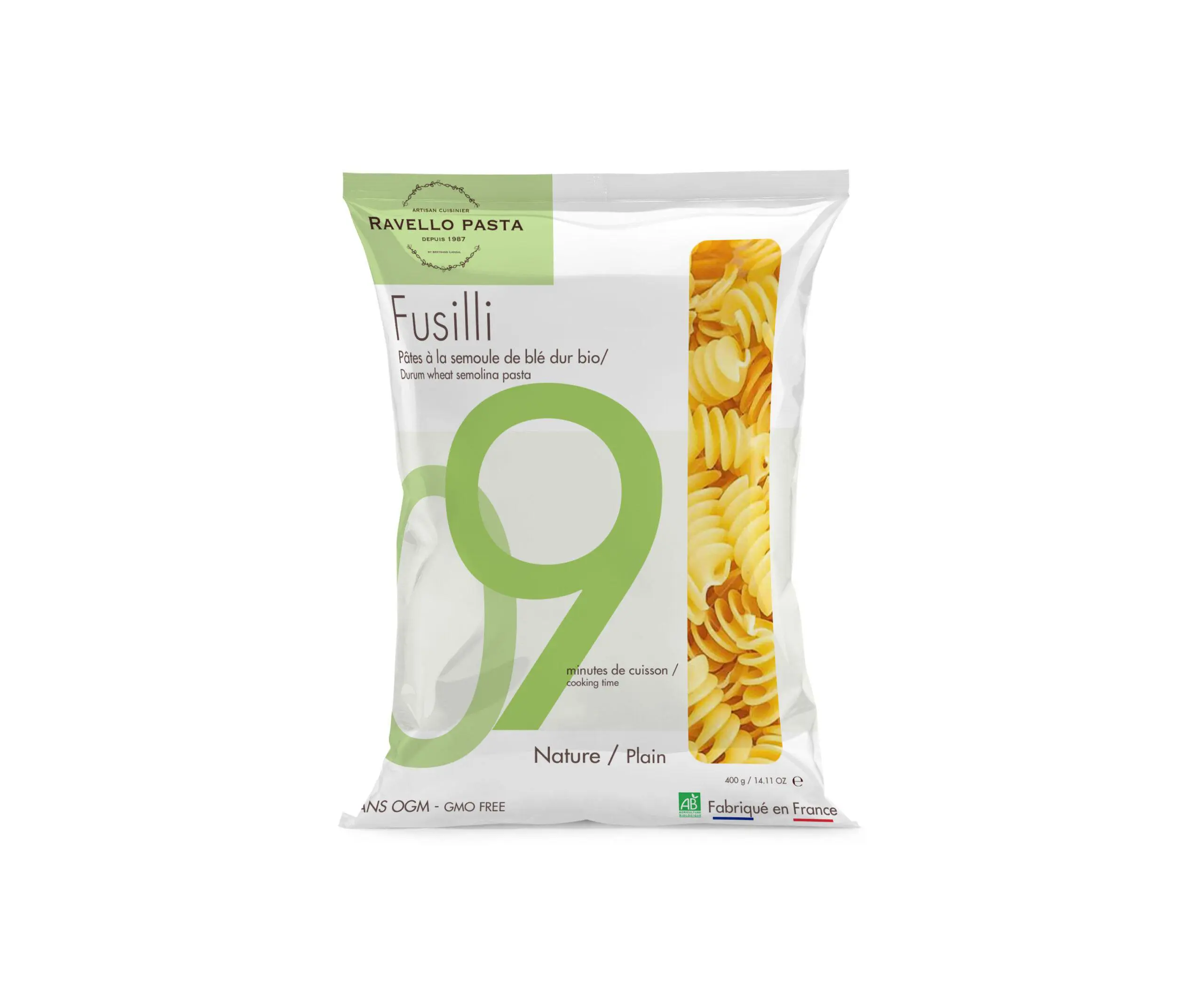 Fusilli artisanal bio - Fusilli bio fabrication artisanale- Pâtes Artisanales Françaises - pâtes bio