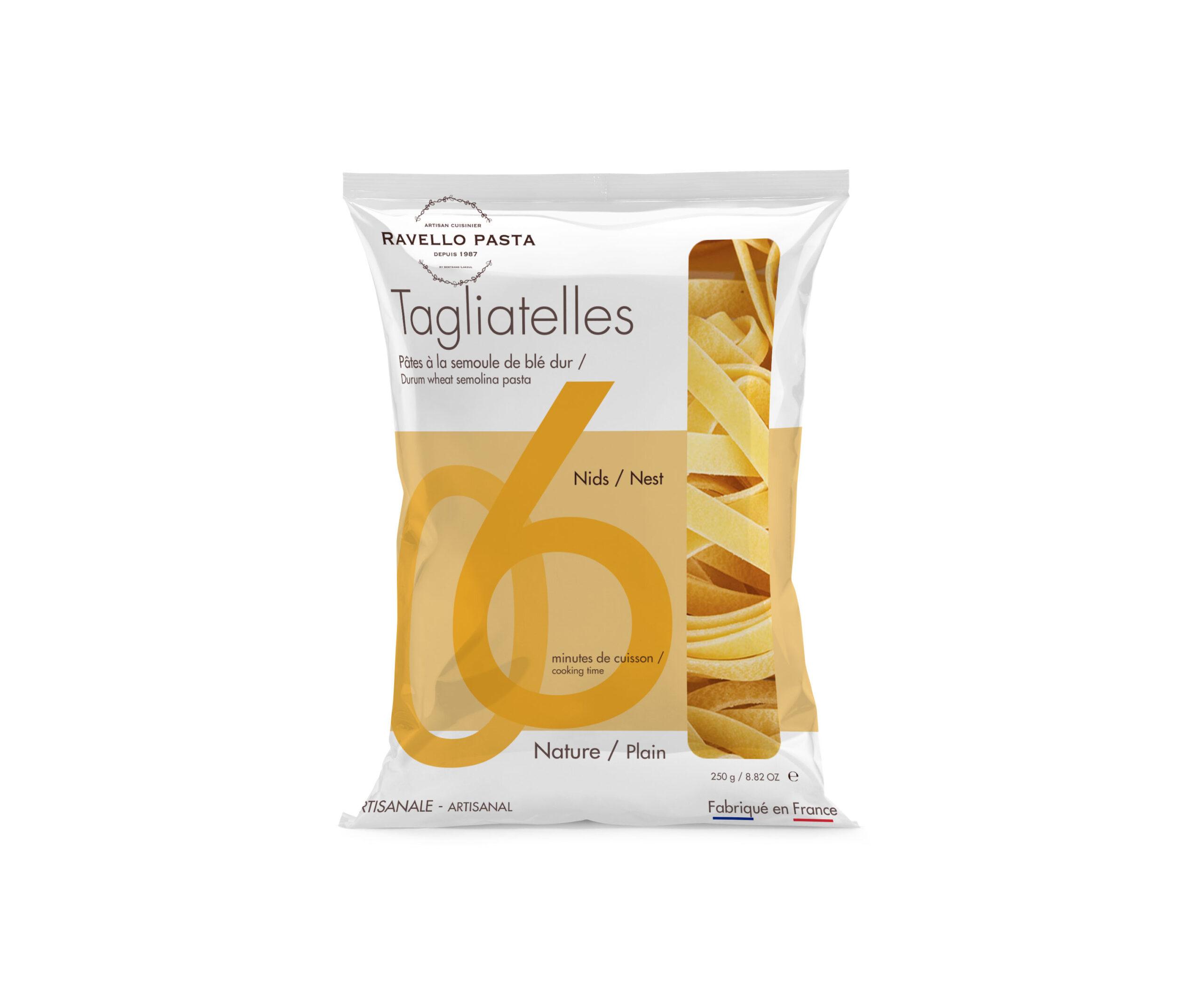 L'atelier Ravello - Tagliatelles ravello 250 g - Tagliatelles artisanales - Pâtes Artisanales Françaises