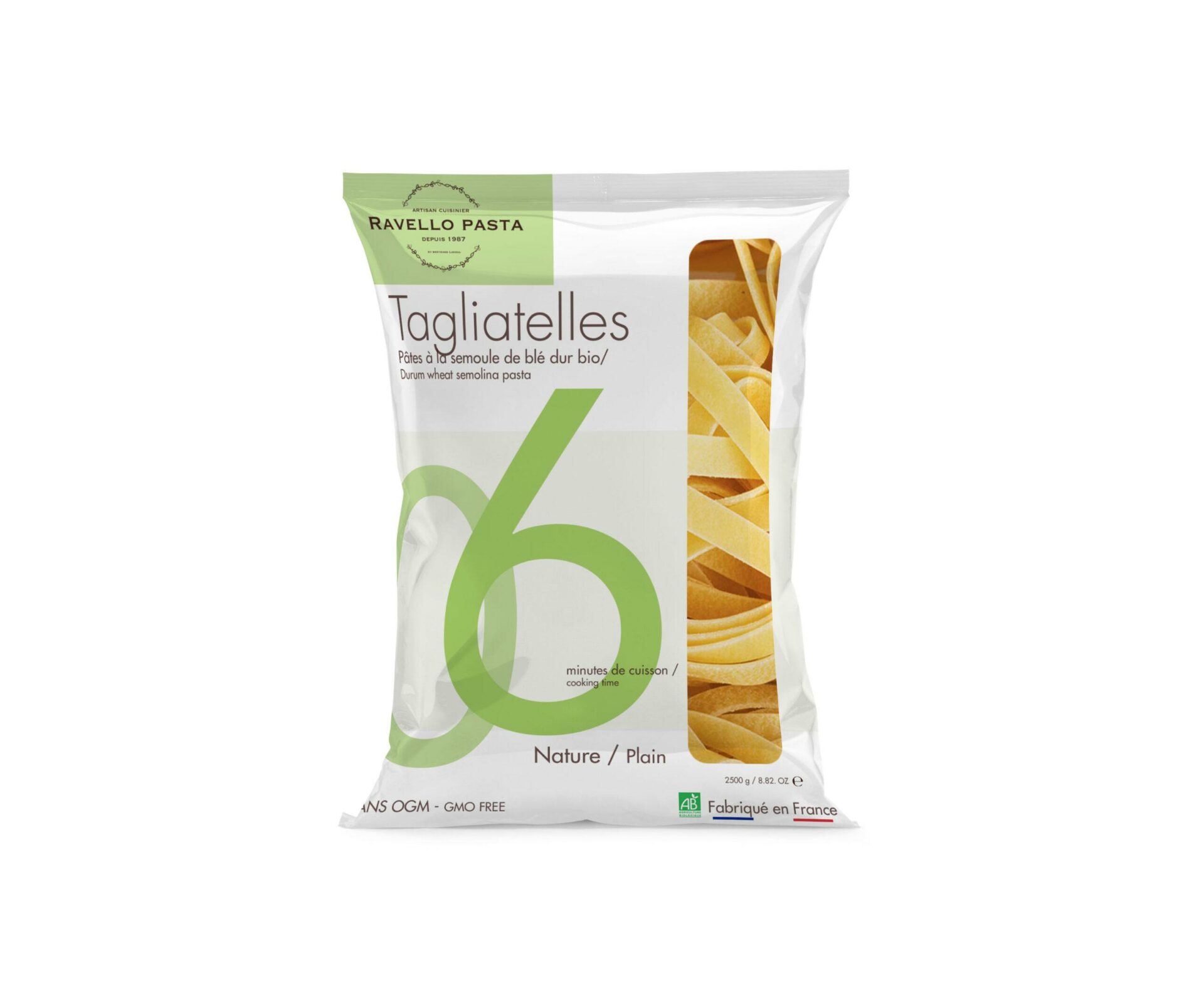 Tagliatelles artisanales bio - Tagliatelle bio fabrication artisanale- Pâtes Artisanales Françaises - pâtes bio