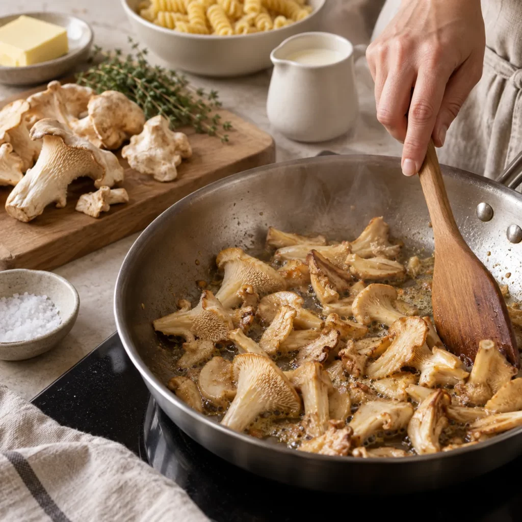 Geste pour Pied de mouton, fusilli et crème Geste pour Pied de mouton, fusilli et crème — illustration