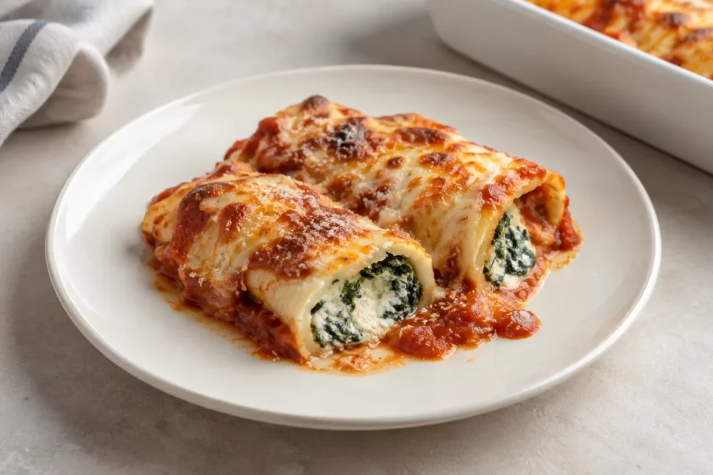 Cannelloni à la ricotta et aux épinards Cannelloni à la ricotta et aux épinards — illustration