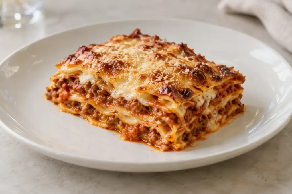 Lasagnes à la bolognaise Lasagnes à la bolognaise — illustration