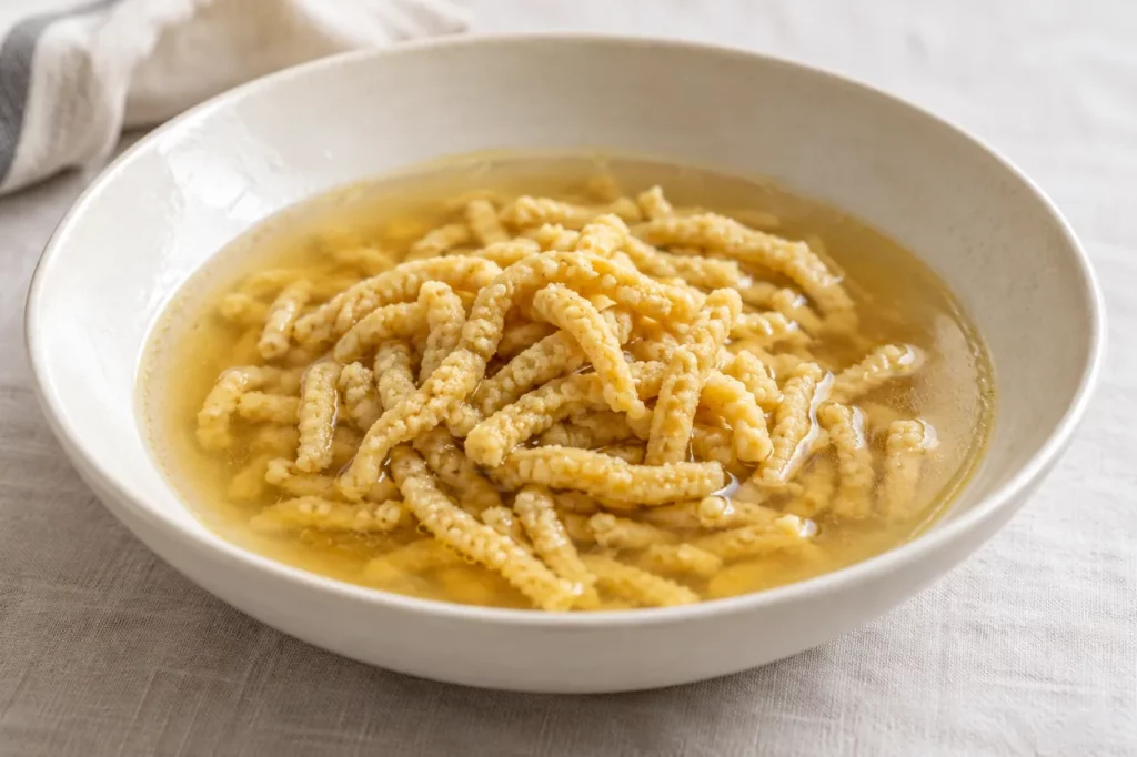 Passatelli en bouillon — illustration