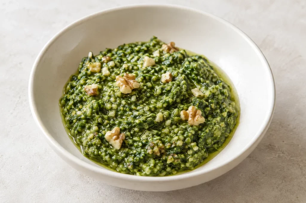 Pesto de roquette et noix Pesto de roquette et noix — illustration